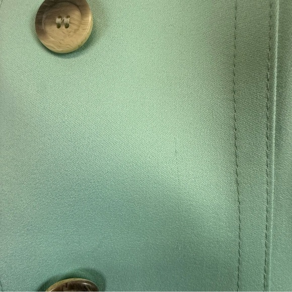 London Fog Vintage Aqua Blue/Green Trench Raincoat. Size 8R - Picture 14 of 16